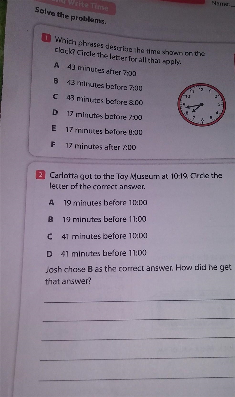 Which phrases describe the time shown on the clock? circle the letter for all that-example-1