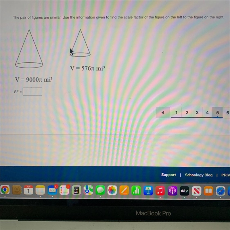 The pair of figures are similar. Use the information given to find the scale factor-example-1