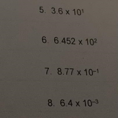 Express each of the following in STANDARD form. (All 4 please!!)-example-1