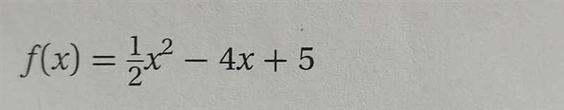 Write the rule for the quadratic function in the form you would use to graph it-example-1