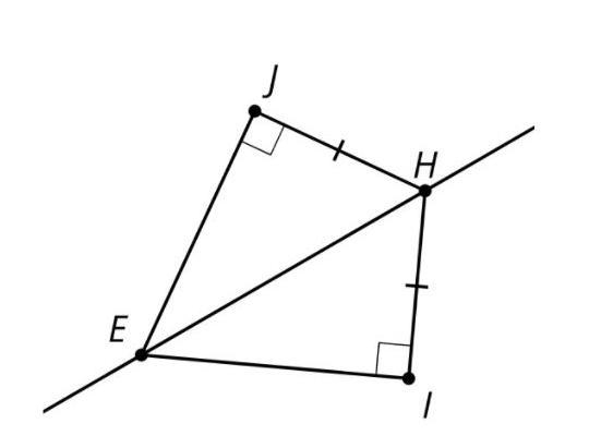 Is triangle EJH congruent to triangle EIH? Yes or No?-example-1