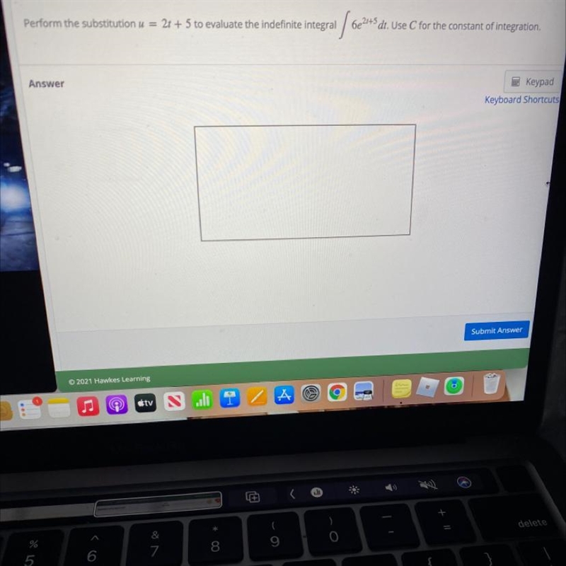 Perform the substitution to evaluate the indefinite integral. use C for the constant-example-1