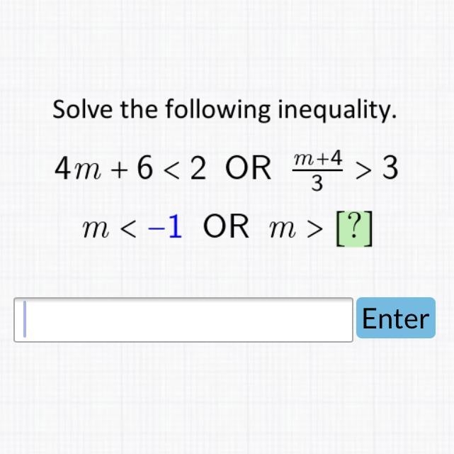 Solve the following inequality: ALGEBRA 1-example-1