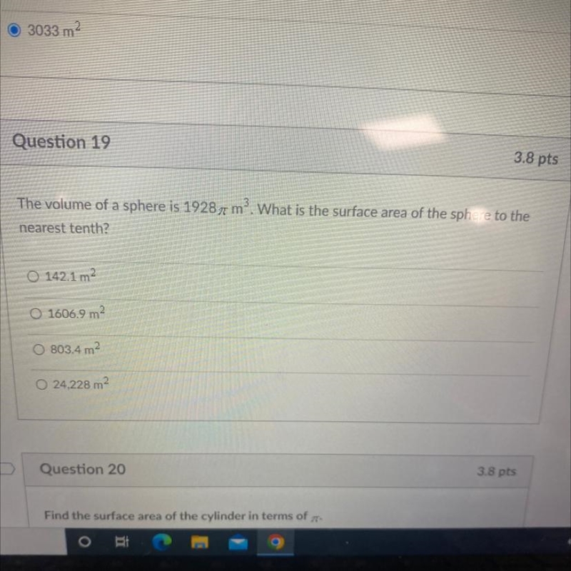 What is the surface area of the sphere to the nearest tenth-example-1