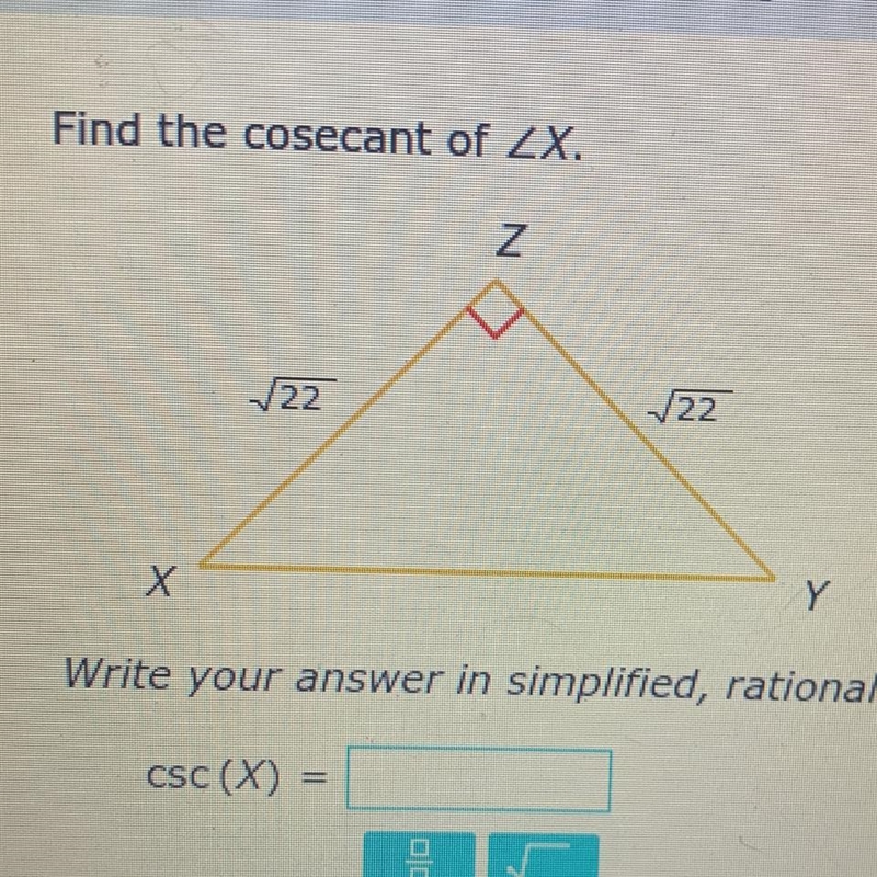 Find the cosecant. Someone help me asap pls!-example-1