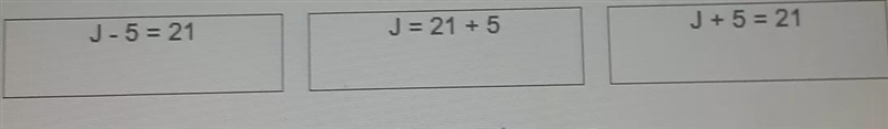 in 5 years, Josh will be 21 years old. How old is he now?Let J= Josh's current ageWhich-example-1