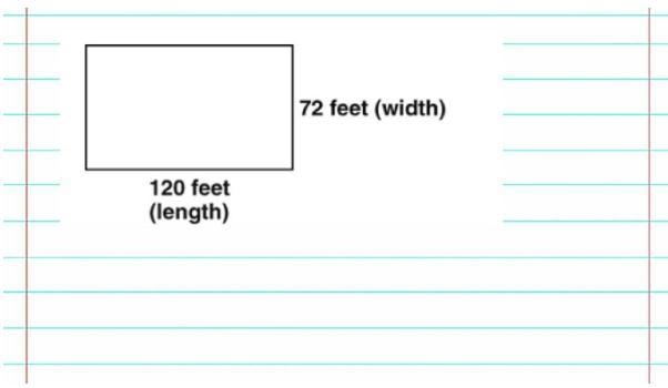 A piece of land is in the shape of a rectangle. What is the ratio of the length to-example-1