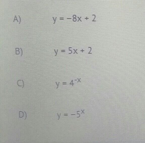 Between x = 0 and x = 1 which function has a greater average rate of change than y-example-1