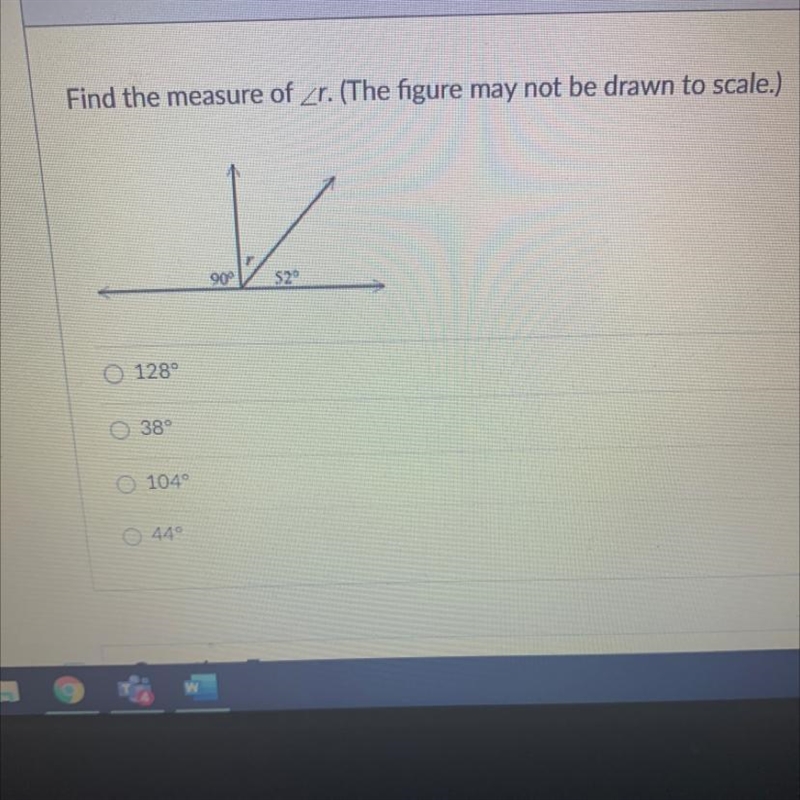 Find the measure of Zr. (The figure may not be drawn to scale.)-example-1