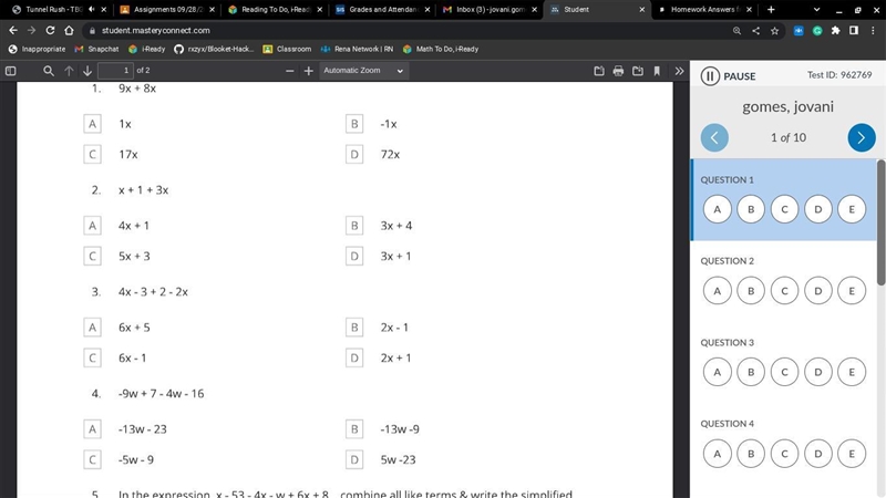 Combine like terms 25 points-example-1