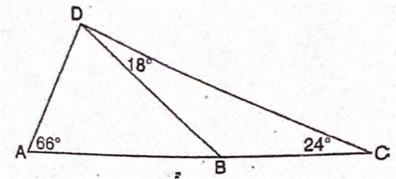 As shown in the diagram ACF, B is a point on [line segment] AC and [line segment] DB-example-1