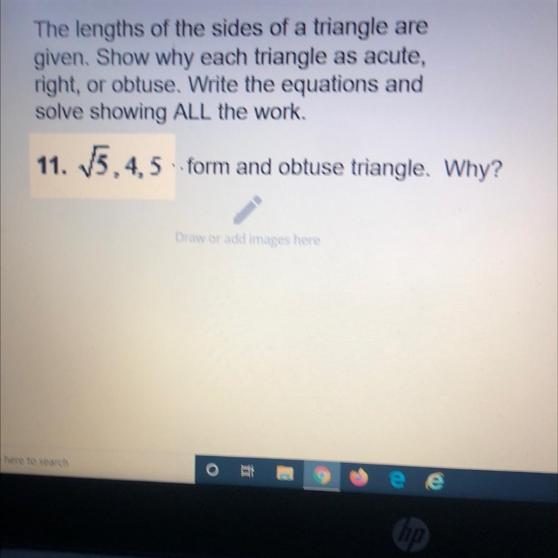 The answer is obtuse I just need help with that work￼-example-1