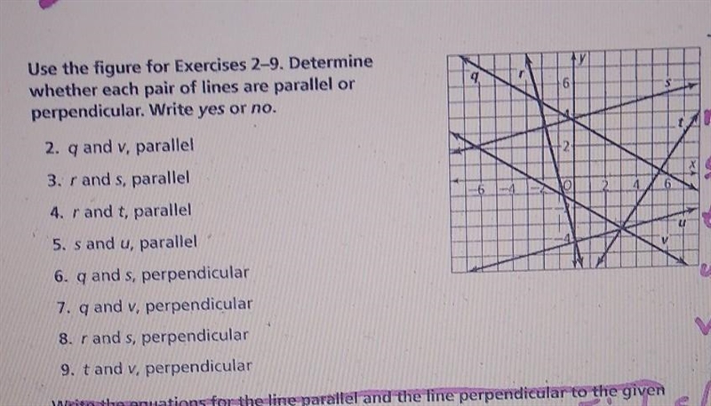 used to figure for exercises two through nine period determine whether each pair of-example-1