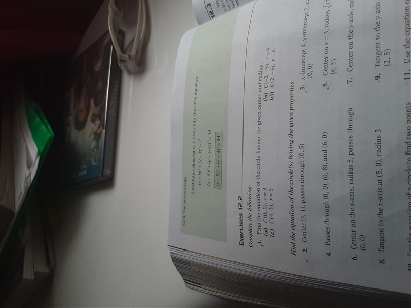 3. x-intercept 4, y-intercept 2, passes through Example Solution 22 - 202 +21 he given-example-1