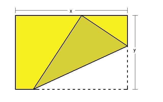 You are given a rectangular piece of paper that has length x=19.7 cm and height y-example-1