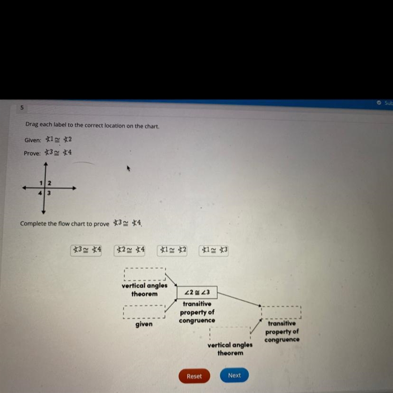 Complete the flow chart to prove someone pls help me pls pls asap-example-1