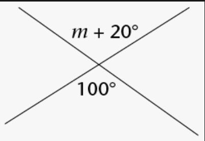 What type of angles are labeled and what is the value of m? Show your work.-example-1