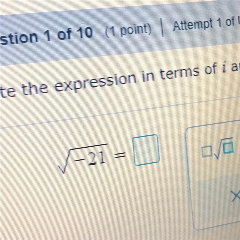 How would I write the expression in terms of i and simply-example-1