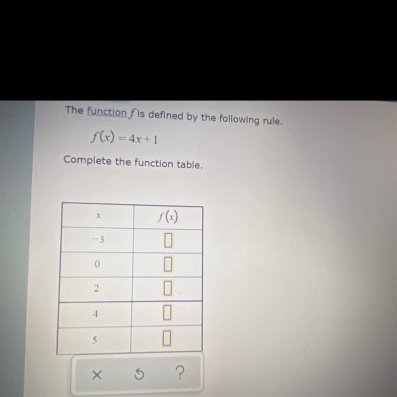 Table for a linear functionPlease see attached picture to understand it is a study-example-1