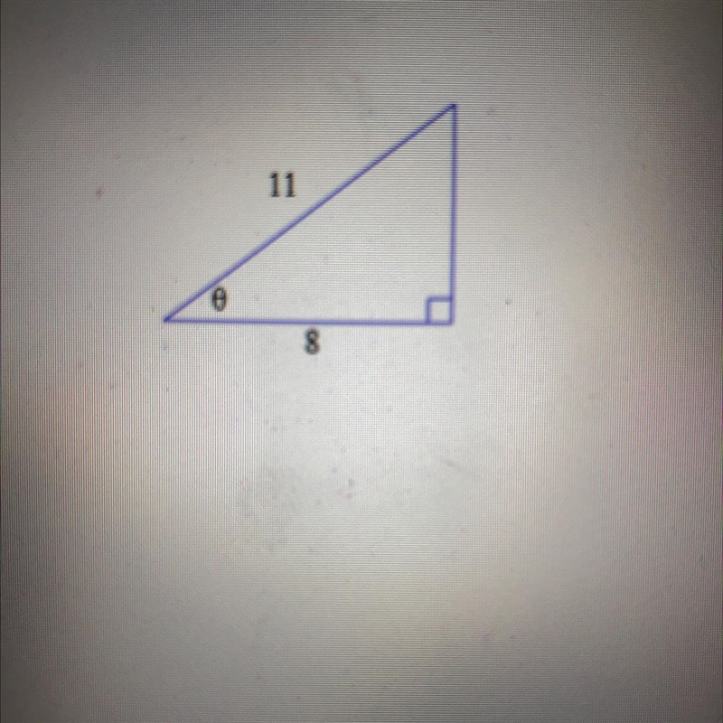 Find sin theta, sec theta, and tan theta, where theta is the angle shown in the figure-example-1