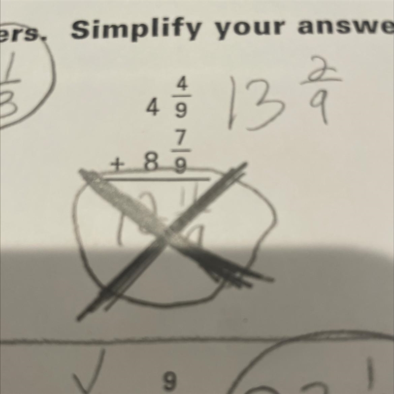 4 4/9 + 8 7/9 how do you turn that into a mixed number-example-1