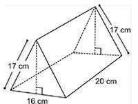 A candy bar box is in the shape of a triangular prism. The volume of the box is 2,400 cubic-example-1