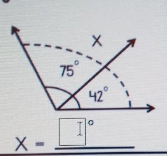 Find find the missing angle measurement by finding the value of the x-example-1