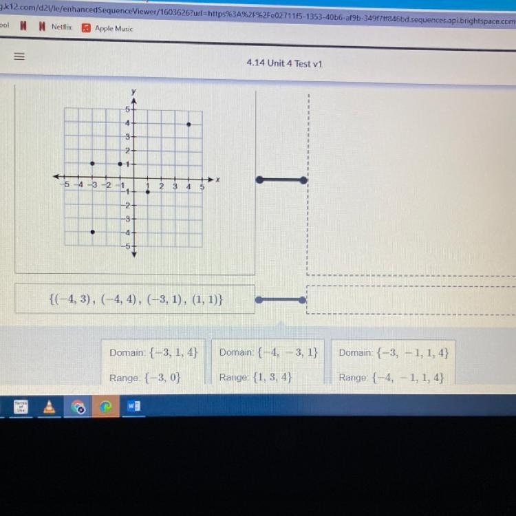 What are the domain and range of each relation? Drag the answer into the box to match-example-1