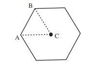 The regular hexagon shown below has a perimeter of 30 andcenter C. What is the perimeter-example-1