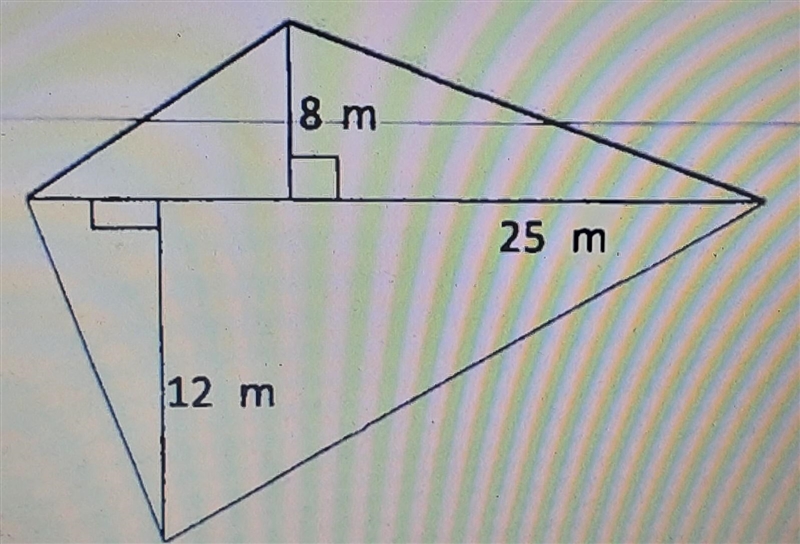 Find the area of the given quadrilateral​-example-1