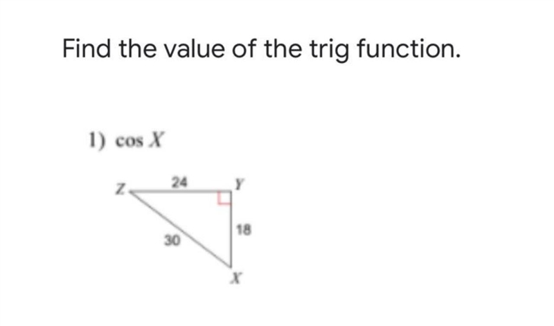 Find the value of the trig functionQuestion 1Thank you for your help :)-example-1