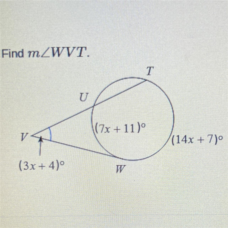 Find m WVT A. 53 B. 45 C. 40 D. 50-example-1