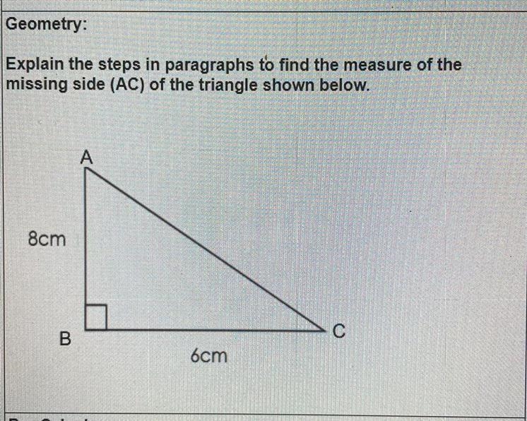 And subtracting polynomials Geometry: Explain the steps in paragraphs to find the-example-1