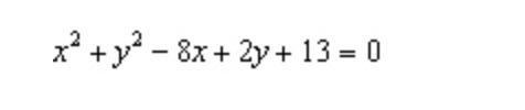 Using the following equation, find the center and radius of the circle. You must show-example-1