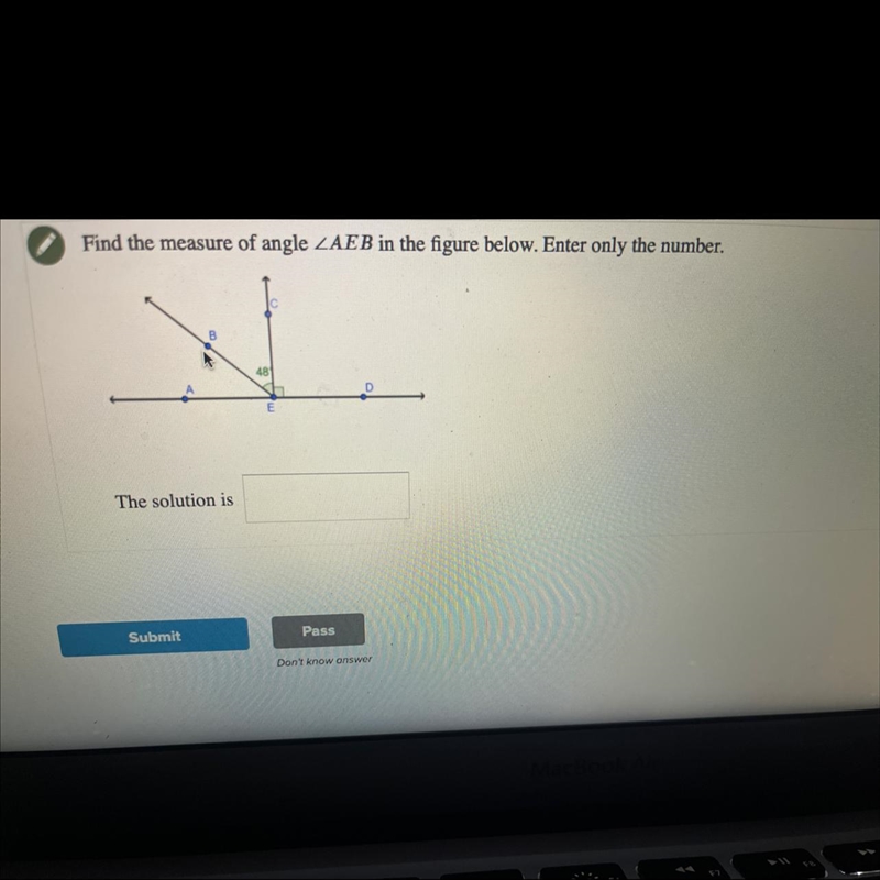 Find the measure of angle-example-1