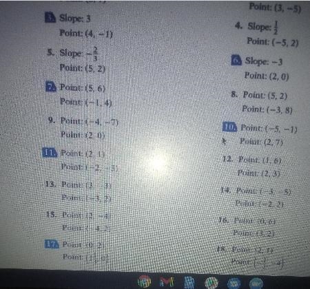 I need help on all these questionsFind the equation of the lineHelp with number 10-example-1