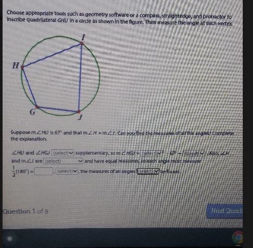 Choose appropriate tools such as geometry software or a compass, straightedge, and-example-1