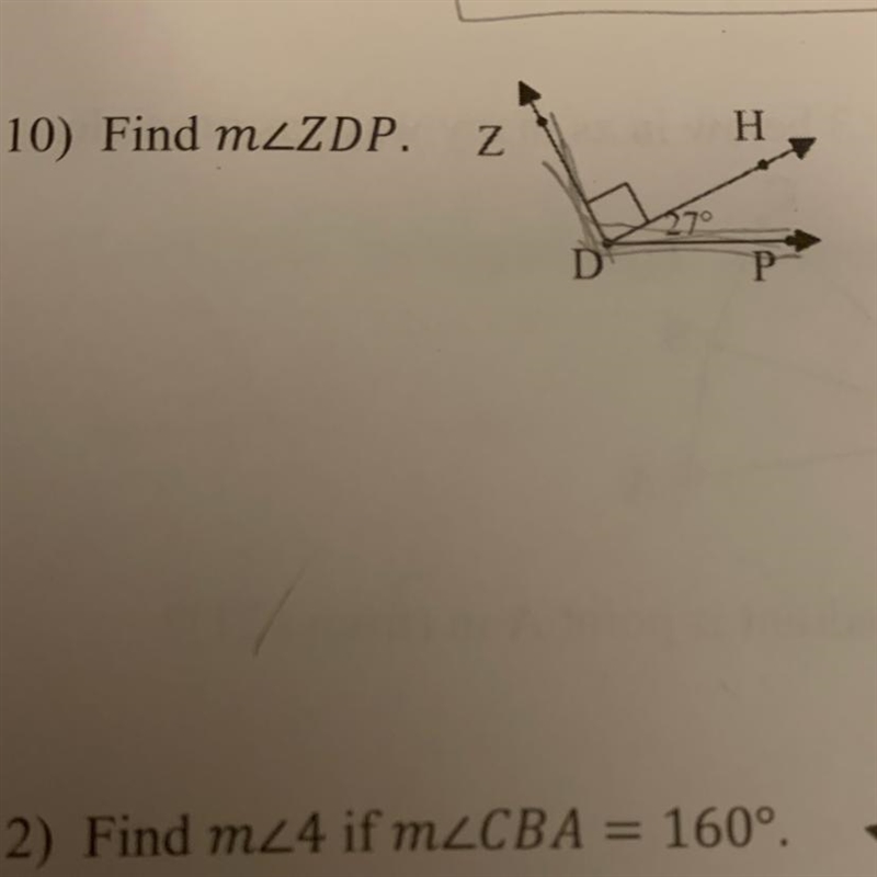 Solve for the requested angle measure.-example-1