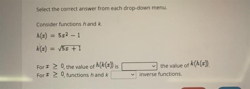 Options for the first box are: not equal to, equal to Options for the second box are-example-1