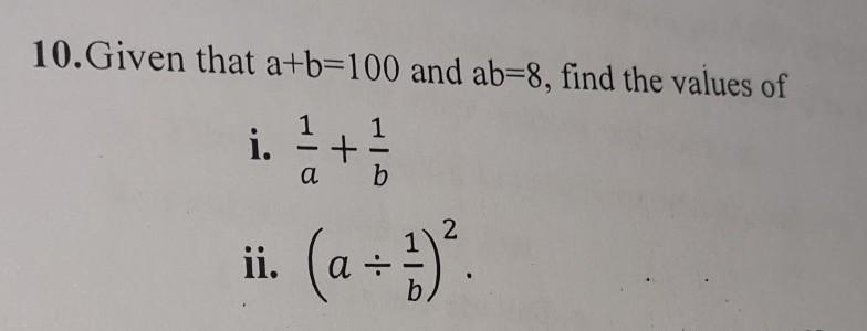 Please just find the values of a and b , I can do the rest.​-example-1