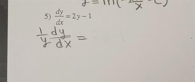 Number 5 find the general solution to the differentiabel equation-example-1