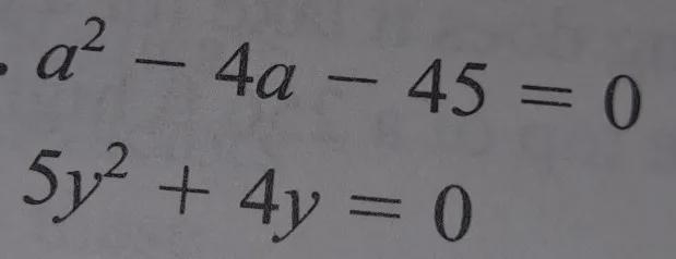 -Quadratic Equations- Solve each by factoring, write each equation in standard form-example-1