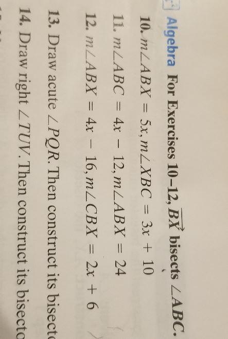 the measure of angle ABX is 4x-16 and the measure of CBX is 2x+6 what is x and then-example-1