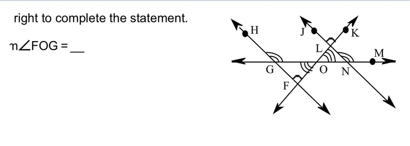 If m∠NOL=54° then m∠FOG=​__-example-1