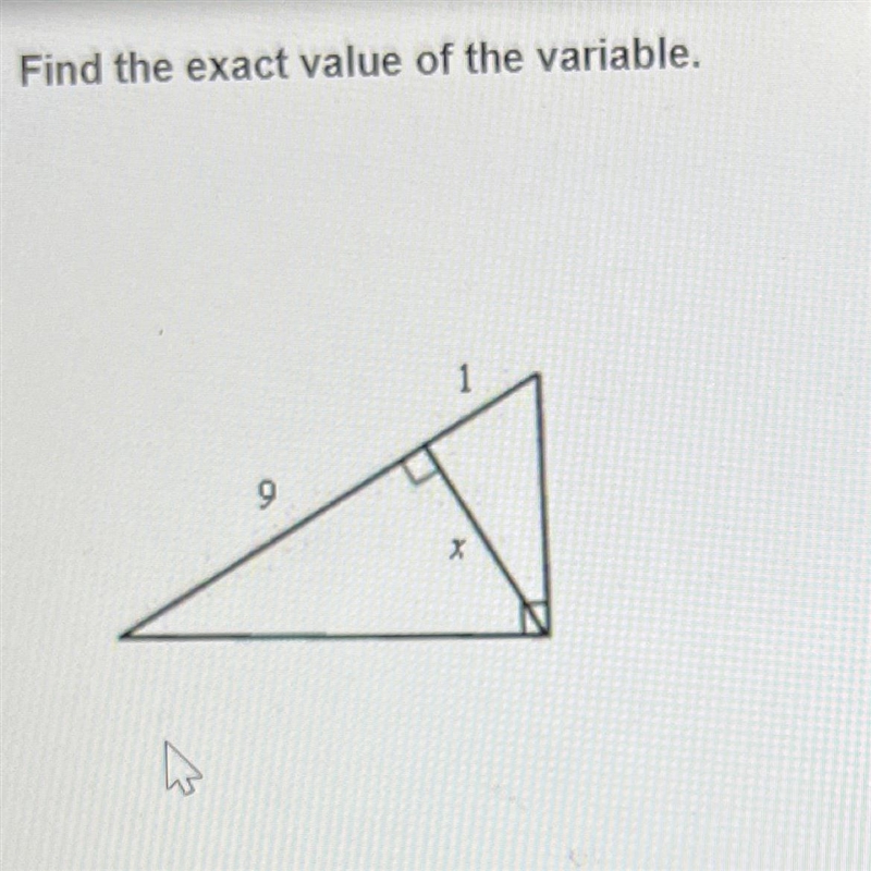 Find the exact value of the variable.-example-1