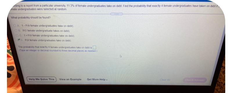 According to a report from a particular university, 11 3% of female undergraduates-example-1