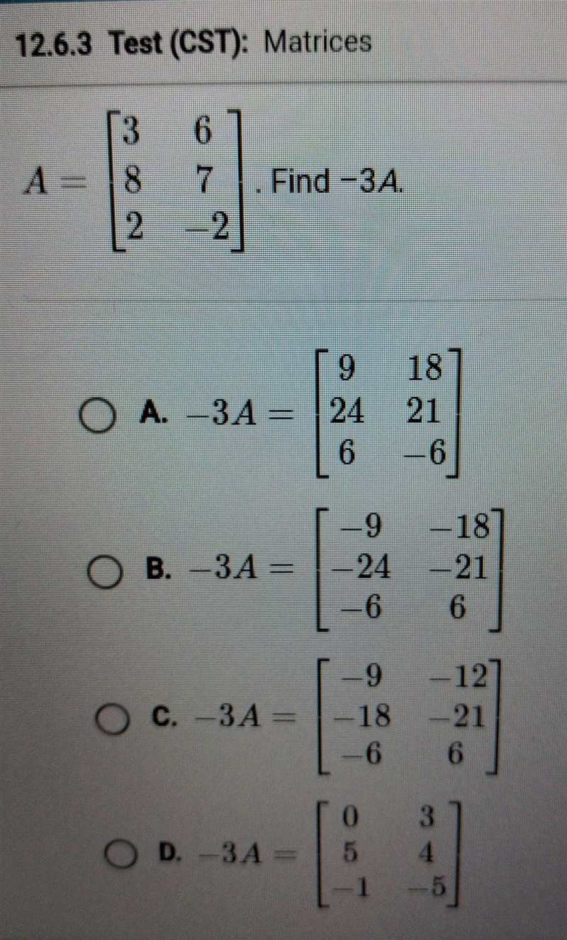 Please help! Matrices ​-example-1