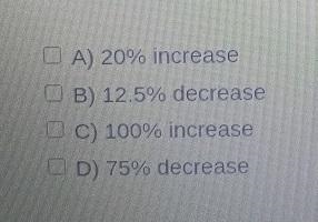 In the table below, find the percentage increase or percentage decrease. Click on-example-1