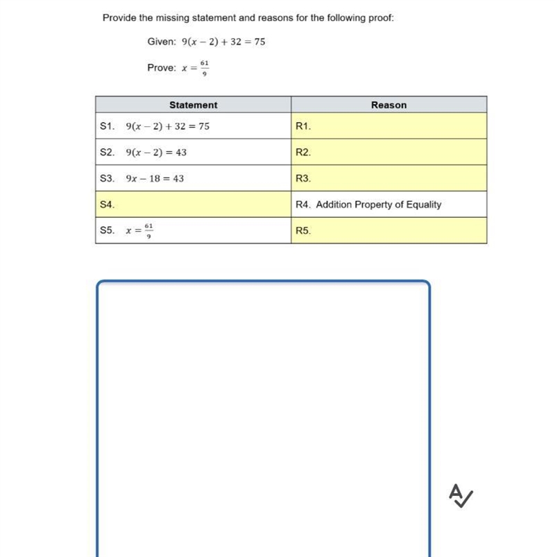 Need Help ASAP! Provide the missing statements and reasons for the following proof-example-1