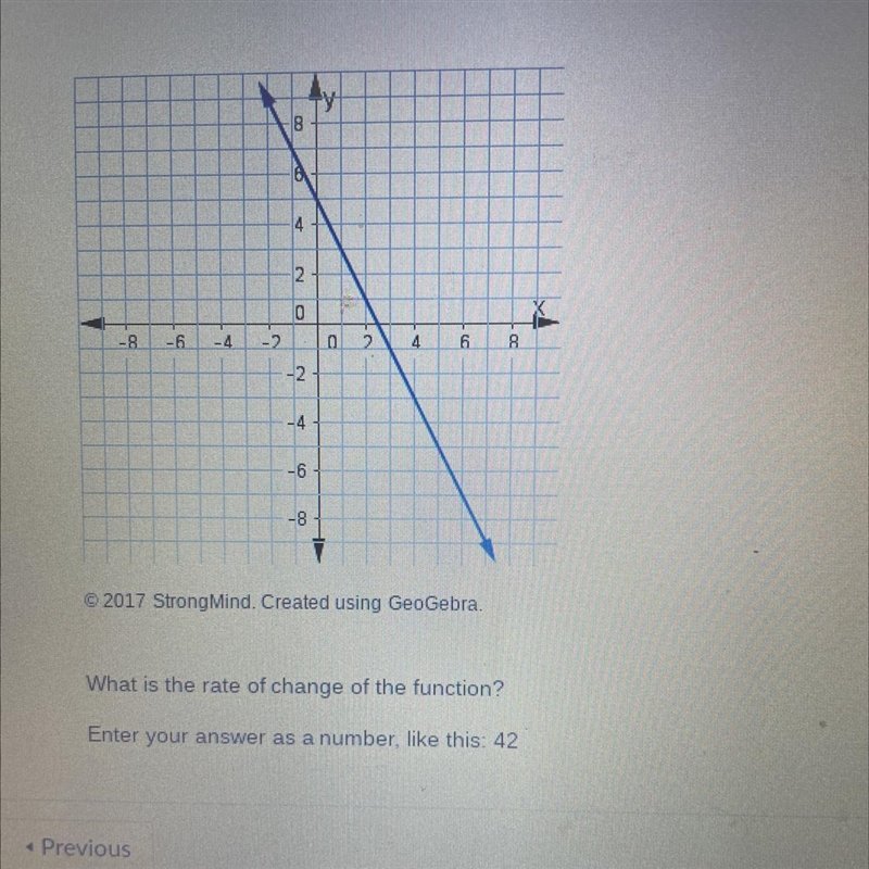 What is the rate of change of the function? Enter your answer as a number, like this-example-1